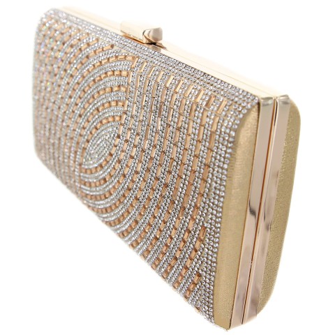 Crystal-Embellished Evening Clutch