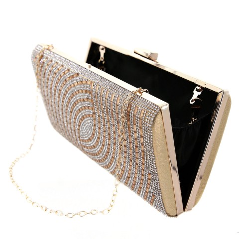 Crystal-Embellished Evening Clutch