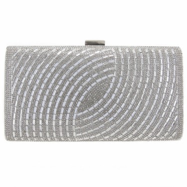 Crystal-Embellished Evening Clutch