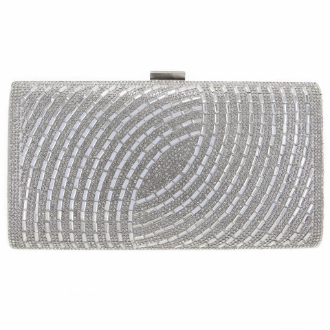 Crystal-Embellished Evening Clutch