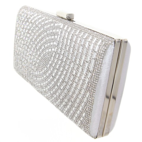 Crystal-Embellished Evening Clutch