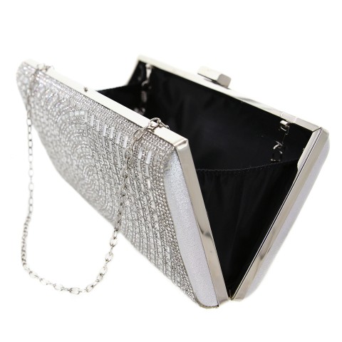 Crystal-Embellished Evening Clutch