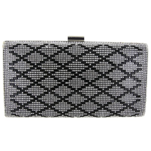 Crystal-Embellished Evening Clutch