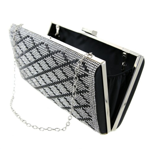 Crystal-Embellished Evening Clutch