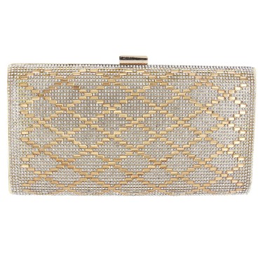 Crystal-Embellished Evening Clutch