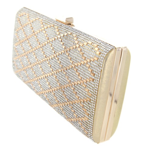 Crystal-Embellished Evening Clutch