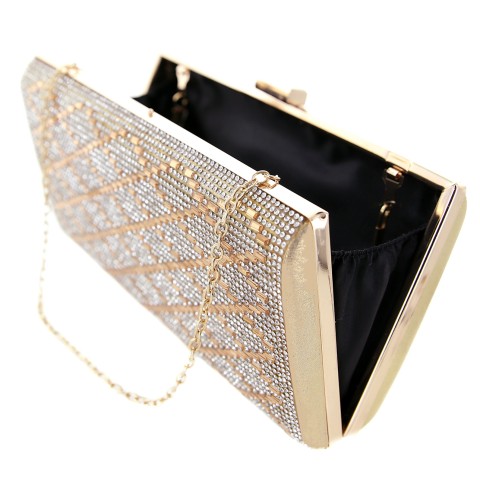 Crystal-Embellished Evening Clutch