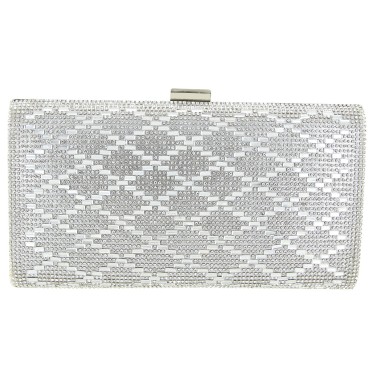 Crystal-Embellished Evening Clutch