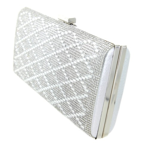 Crystal-Embellished Evening Clutch