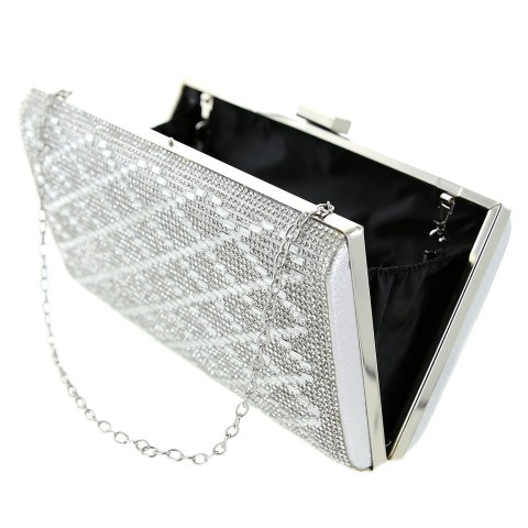 Crystal-Embellished Evening Clutch