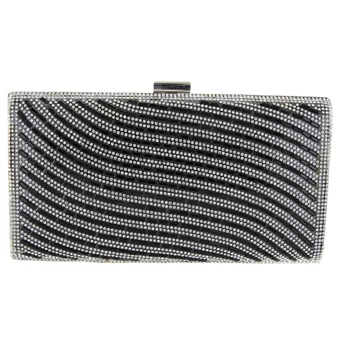 Crystal-Embellished Evening Clutch