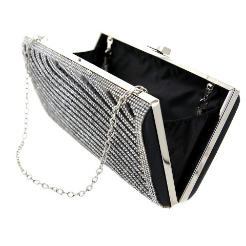 Crystal-Embellished Evening Clutch