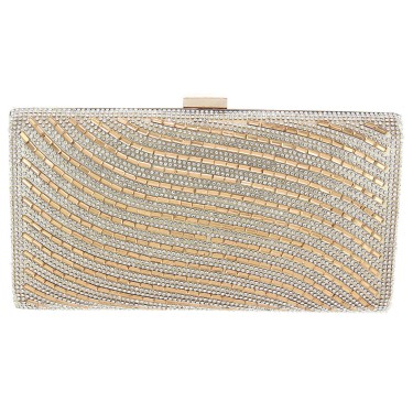 Crystal-Embellished Evening Clutch