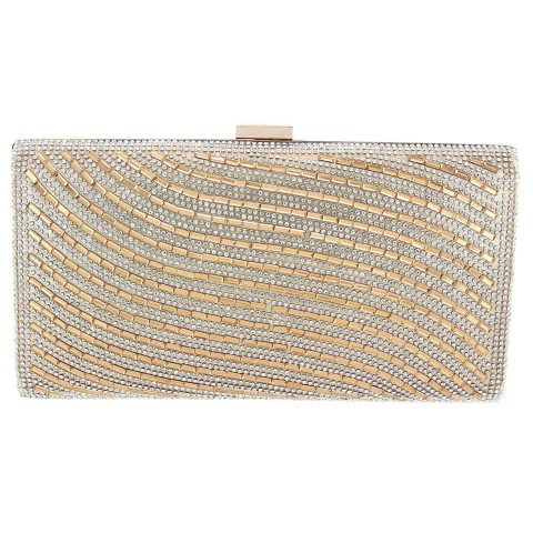 Crystal-Embellished Evening Clutch