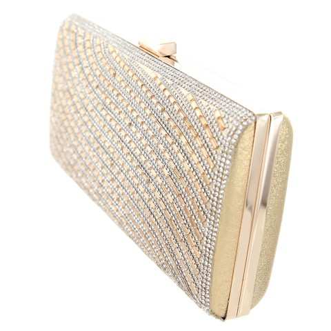 Crystal-Embellished Evening Clutch