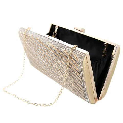 Crystal-Embellished Evening Clutch