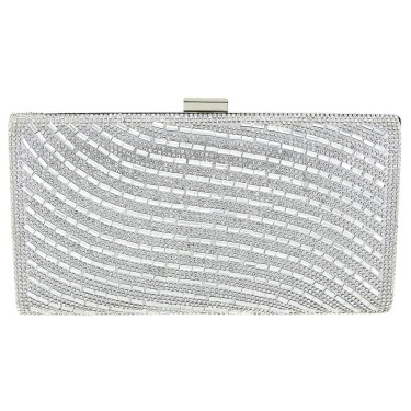 Crystal-Embellished Evening Clutch