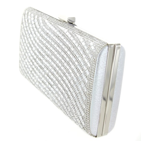 Crystal-Embellished Evening Clutch