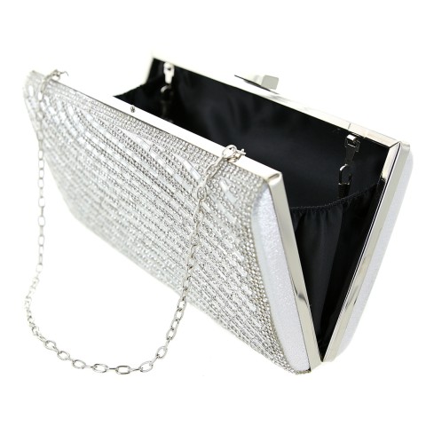 Crystal-Embellished Evening Clutch