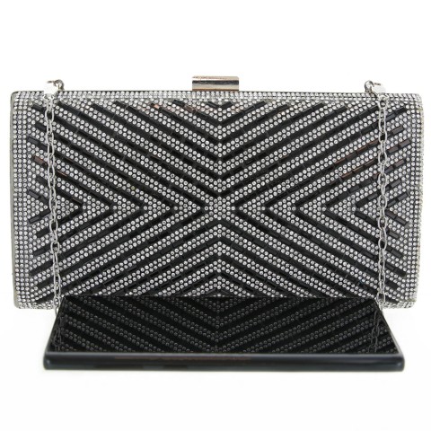 Crystal-Embellished Evening Clutch