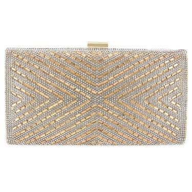 Crystal-Embellished Evening Clutch