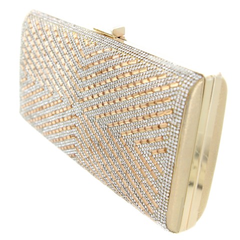 Crystal-Embellished Evening Clutch