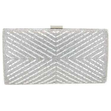 Crystal-Embellished Evening Clutch