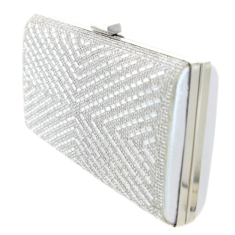 Crystal-Embellished Evening Clutch