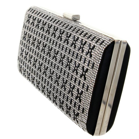 Crystal-Embellished Evening Clutch