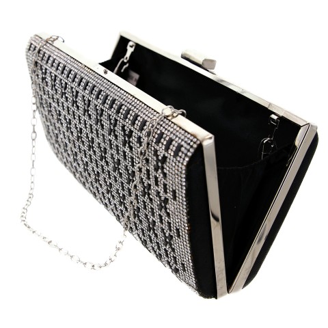 Crystal-Embellished Evening Clutch