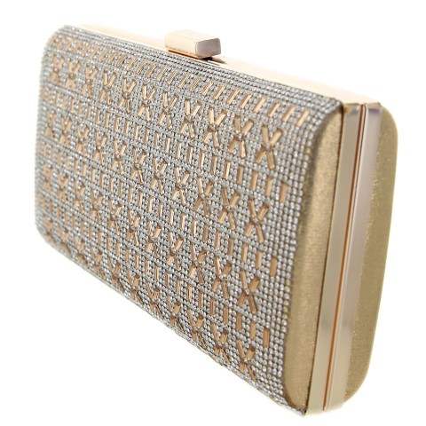 Crystal-Embellished Evening Clutch