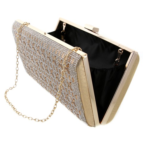 Crystal-Embellished Evening Clutch