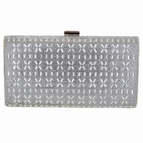 Crystal-Embellished Evening Clutch