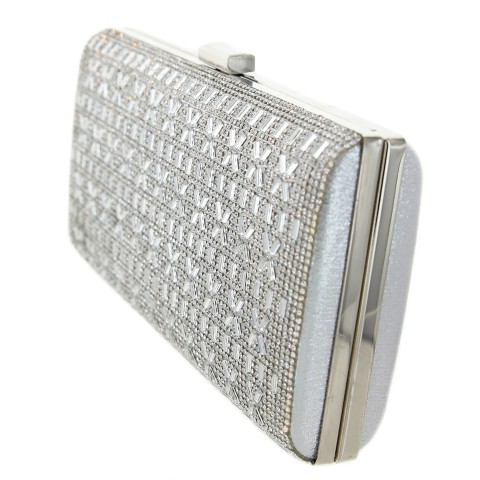 Crystal-Embellished Evening Clutch