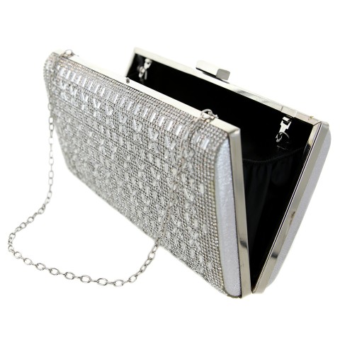 Crystal-Embellished Evening Clutch