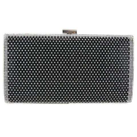 Crystal-Embellished Evening Clutch