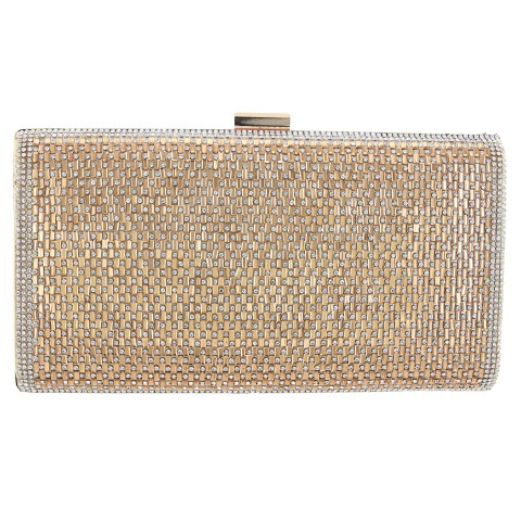 Crystal-Embellished Evening Clutch