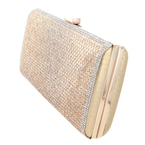 Crystal-Embellished Evening Clutch