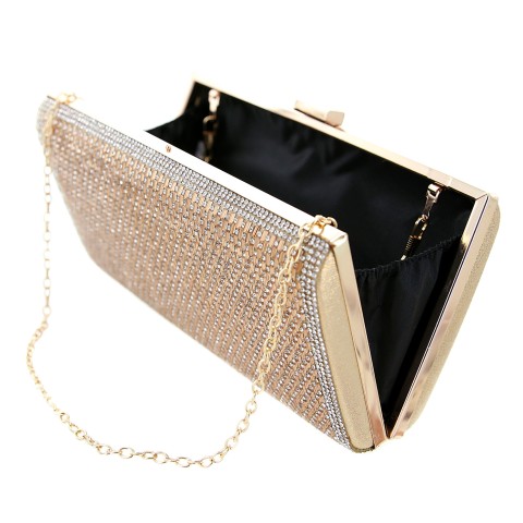 Crystal-Embellished Evening Clutch