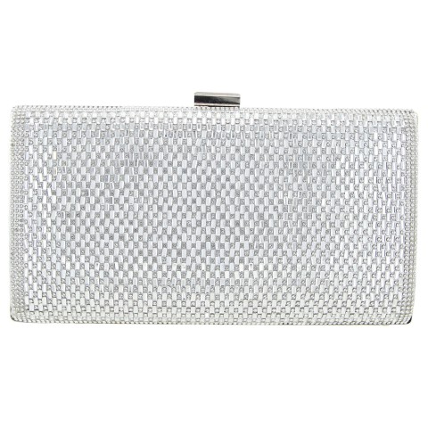 Crystal-Embellished Evening Clutch