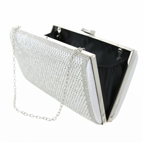 Crystal-Embellished Evening Clutch