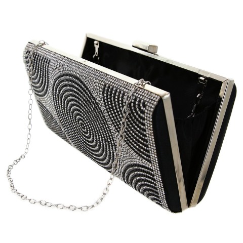 Crystal-Embellished Evening Clutch