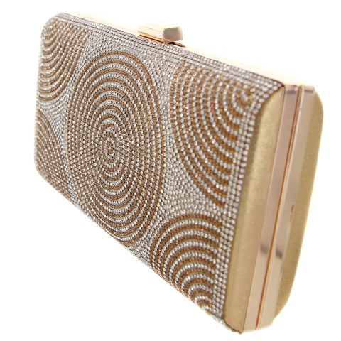 Crystal-Embellished Evening Clutch