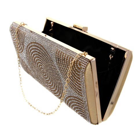 Crystal-Embellished Evening Clutch