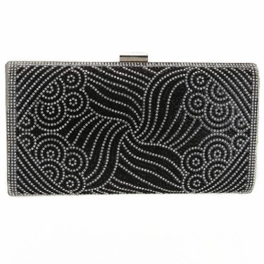 Crystal-Embellished Evening Clutch