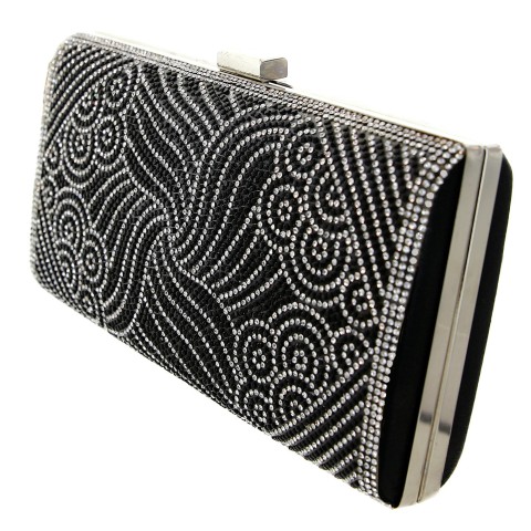 Crystal-Embellished Evening Clutch