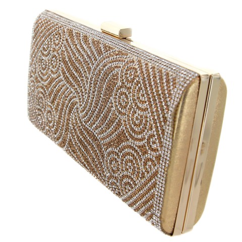 Crystal-Embellished Evening Clutch