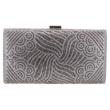 Crystal-Embellished Evening Clutch