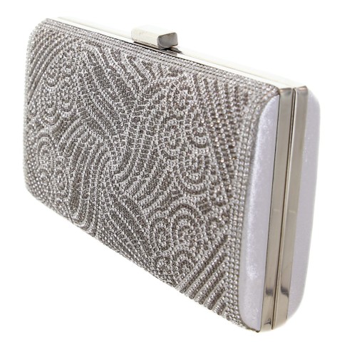 Crystal-Embellished Evening Clutch