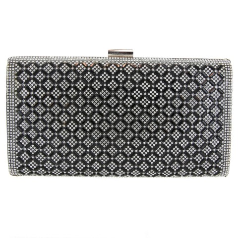 Crystal-Embellished Evening Clutch